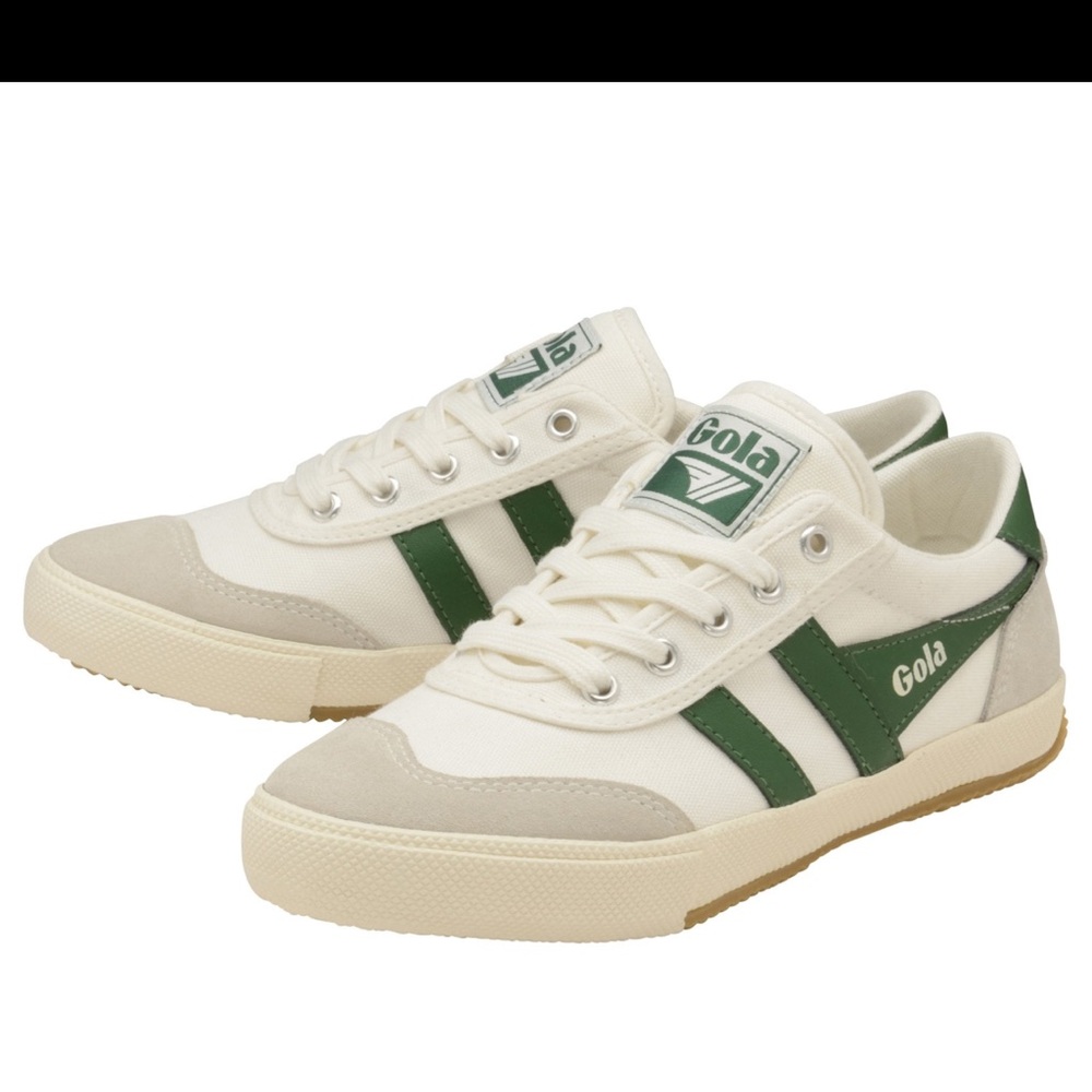 Gola Ivory White and Green Women's/Sneakers